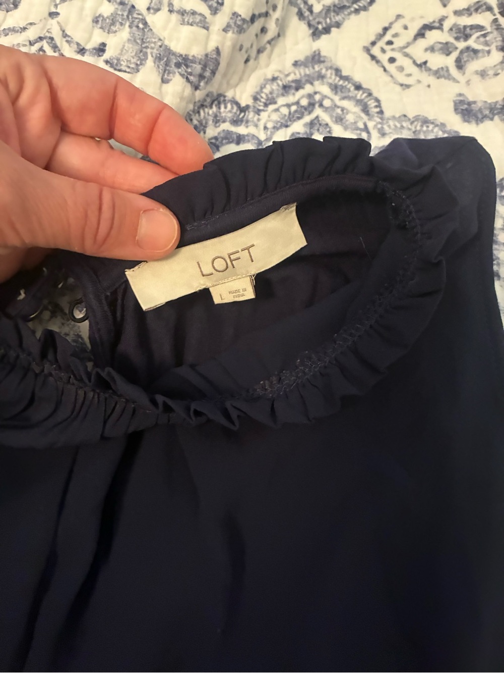 Loft navy shirt